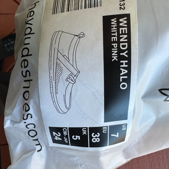 HEY DUDE WENDY HALO WHITE PINK 7 - Picture 2 of 5